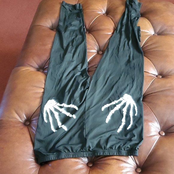 Skull Destruction Leggings Pant Skeleton Halloween - Picture 8 of 8